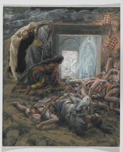 Madeleine et les saintes femmes au tombeau by James Jacques Joseph Tissot
