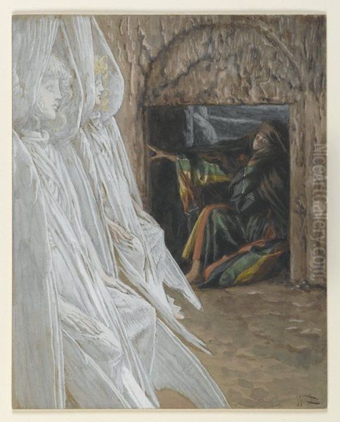Mary Magdalene Questions the Angels in the Tomb - view 1