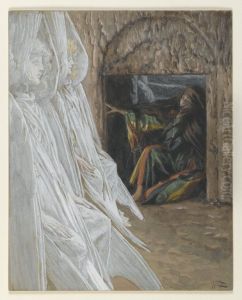Mary Magdalene Questions the Angels in the Tomb by James Jacques Joseph Tissot