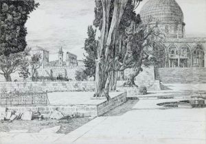 Mosque of Es-Sakrah Called Mosque of Omar, Jerusalem by James Jacques Joseph Tissot