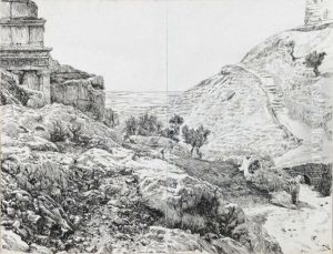 Tomb of Absalom, Valley of Jehoshaphat by James Jacques Joseph Tissot