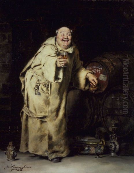 Monk Testing Wine - view 1
