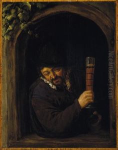Peasant at a Window by Adriaen van Ostade