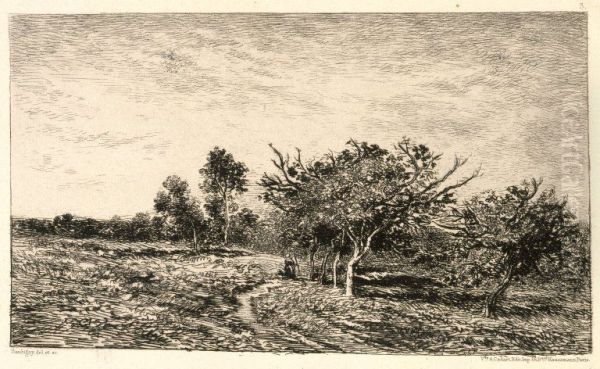 Apple Trees at Auvers - view 1