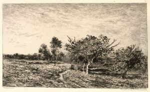 Apple Trees at Auvers by Charles-Francois Daubigny