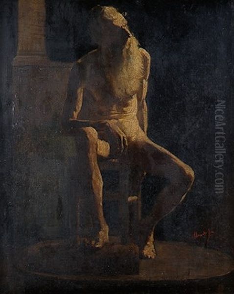 Male Figure(Academy, Study of a Nude) - view 1