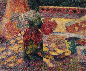 Still Life with a Flower Vase by Robert Delaunay