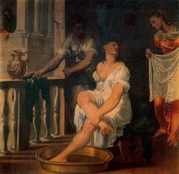 Bathsheba at her bath - view 1