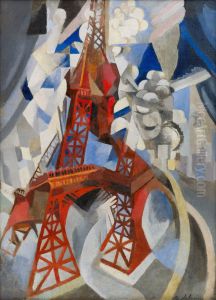 Red Eiffel Tower by Robert Delaunay