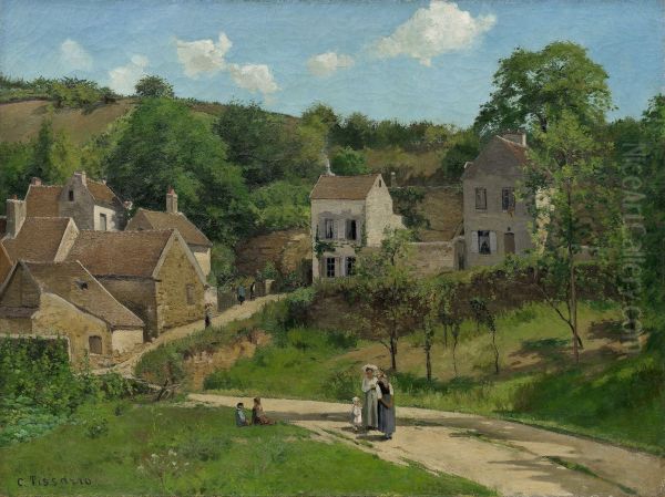 The Hermitage at Pontoise (Les coteaux de l'Hermitage, Pontoise) by Camille Pissarro
