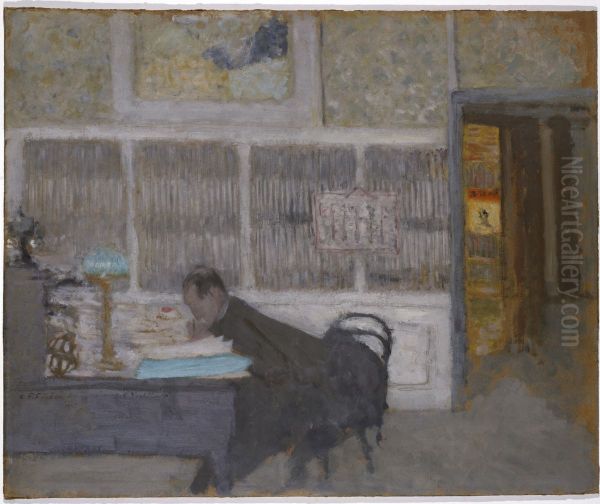 At the Revue Blanche (Portrait of Felix Feneon). - view 1