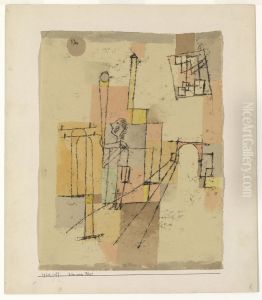 Vor dem Fest. by Paul Klee