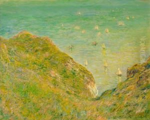 On the Cliff at Pourville Clear Weather