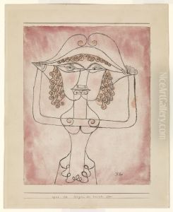 Singer of the Comic Opera. by Paul Klee