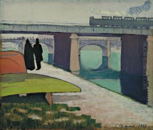 Iron Bridges at Asnieres by Emile Bernard