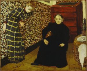 Interior Mother and Sister of the Artist by Jean-Edouard Vuillard