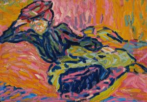 Girl on a Divan by Ernst Ludwig Kirchner