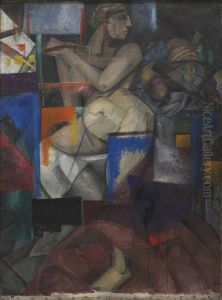 Cubist Nude by Aleksandra Ekster