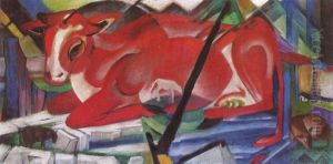 Die Weltenkuh by Franz Marc