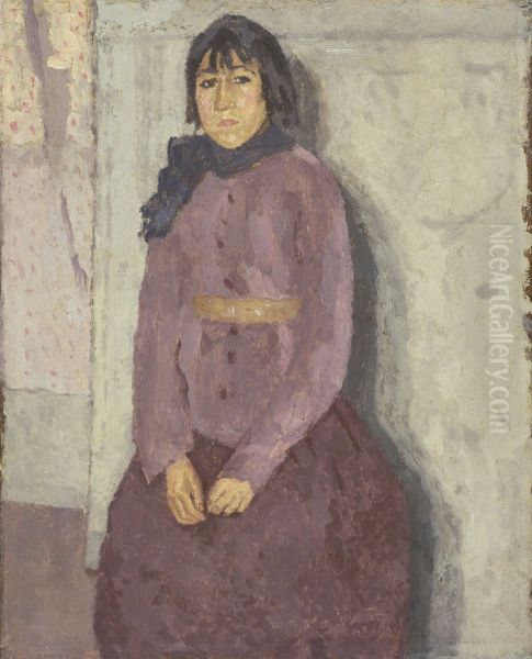 Girl with a Blue Scarf - view 1