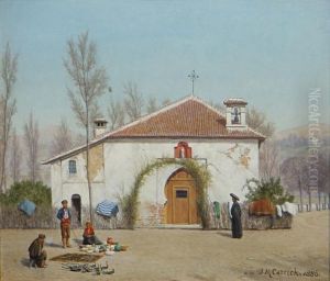 Mosque Near Granada, Spain by John Mulcaster Carrick