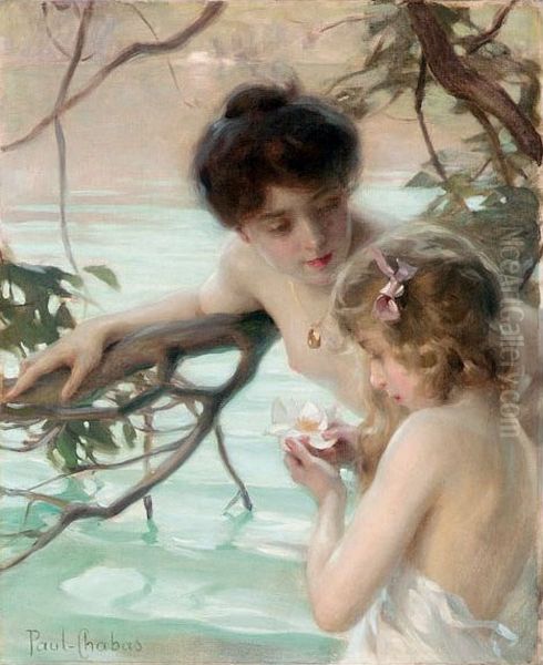 Mere et fille au bain - view 1