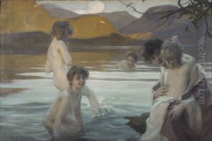 The first bath by Paul Emile Chabas