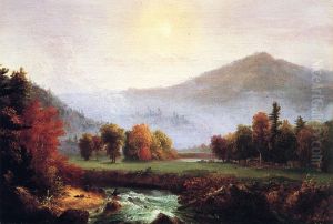 Morning Mist Rising In Plymouth, New Hampshire by Thomas Cole