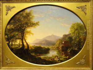 The Mill, Sunset by Thomas Cole