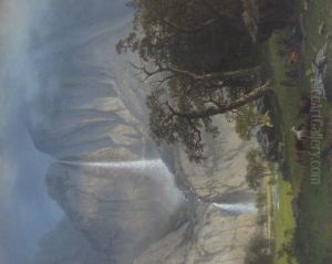 Cho-looke, the Yosemite Fall by Albert Bierstadt