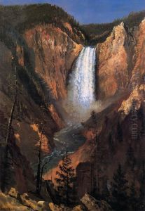 Lower Falls of the Yellowstone by Albert Bierstadt