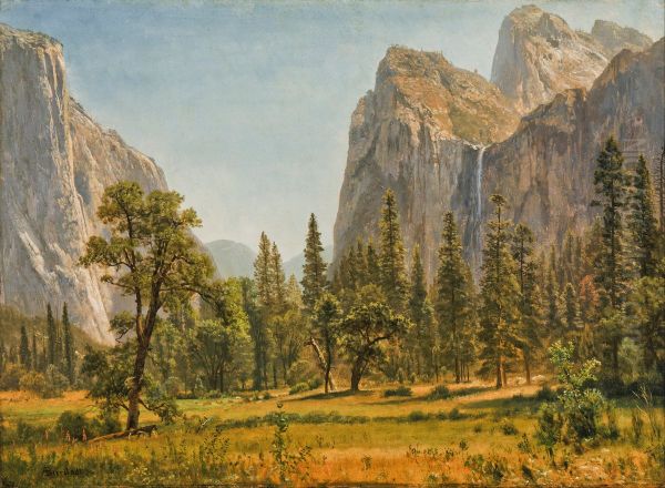 Bridal Veil Falls, Yosemite Valley, California - view 1