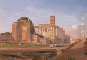 Temple of Venus and Rome, Rome by Edward Lear