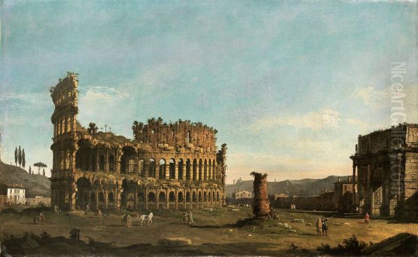 Colosseum and Arch of Constantine - view 1