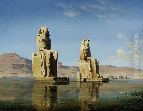 Colossi of Memnon in Egypt - view 1