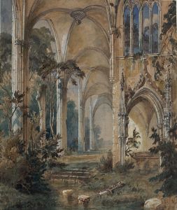 Gothic Church Ruin by Carl Blechen