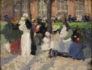 (luxembourg Gardens) by Ethel Carrick-Fox