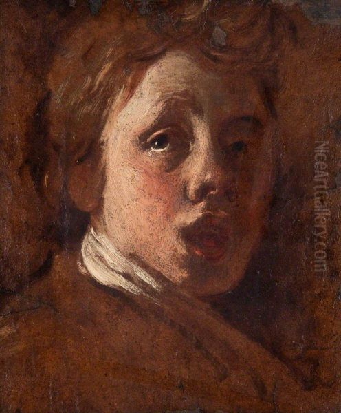 A Boy Singing - view 1