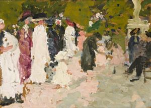 Luxembourg Gardens, Paris by Ethel Carrick-Fox