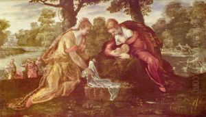Auffindung des Moses by Jacopo Tintoretto