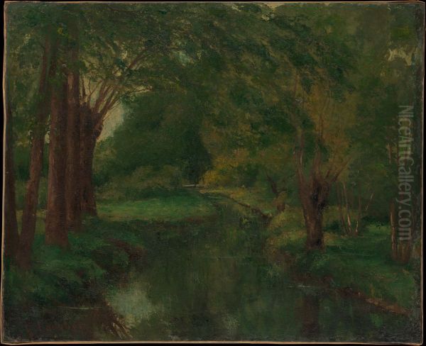 A Brook in a Clearing (possibly "Brook, Valley of Fontcouverte; Study") - view 1