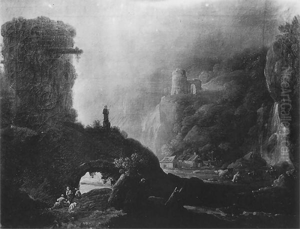 Landscape with ruins. - view 1