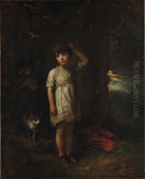 A Boy with a Cat-Morning - view 1