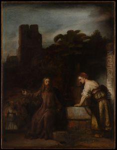 Christ with the woman of Samaria