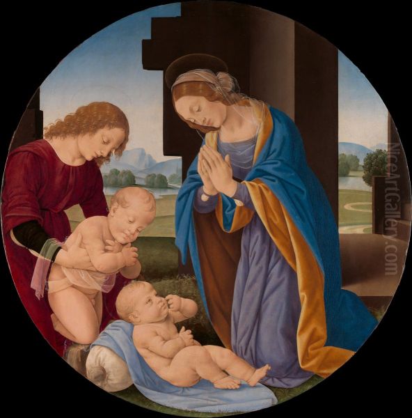 Madonna Adoring the Child with the Infant Saint John the Baptist and an Angel - view 1