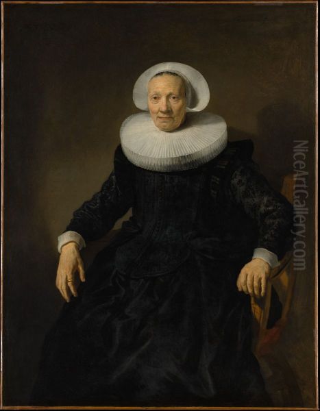 Old Woman in an Armchair - view 1