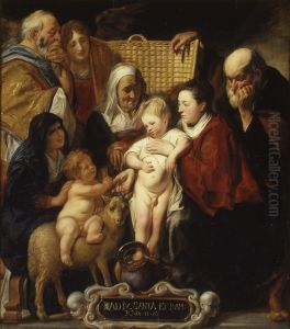 The Holy Family with Saint Anne and the Young Baptist and His Parents