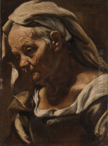 Head of an Old Woman - view 1