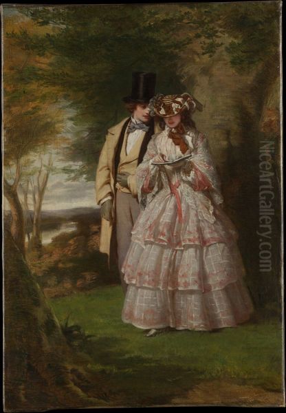 The Two Central Figures in "Derby Day" - view 1
