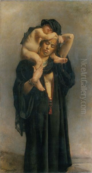 Une paysanne egyptienne et son enfant - view 1
